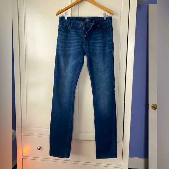 J. Crew men’s The Sutton jeans, size 30 dark wash, straight fit - Picture 3 of 13